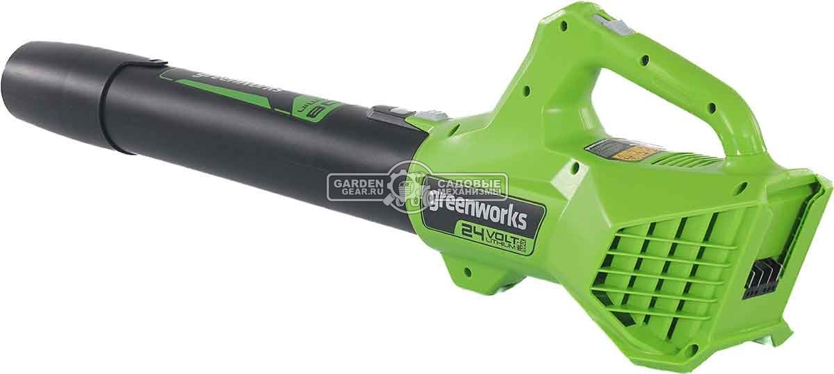 Воздуходувка аккумуляторная GreenWorks G24AB без АКБ и ЗУ (PRC, 24В, 145 км/ч, 1.7 кг)