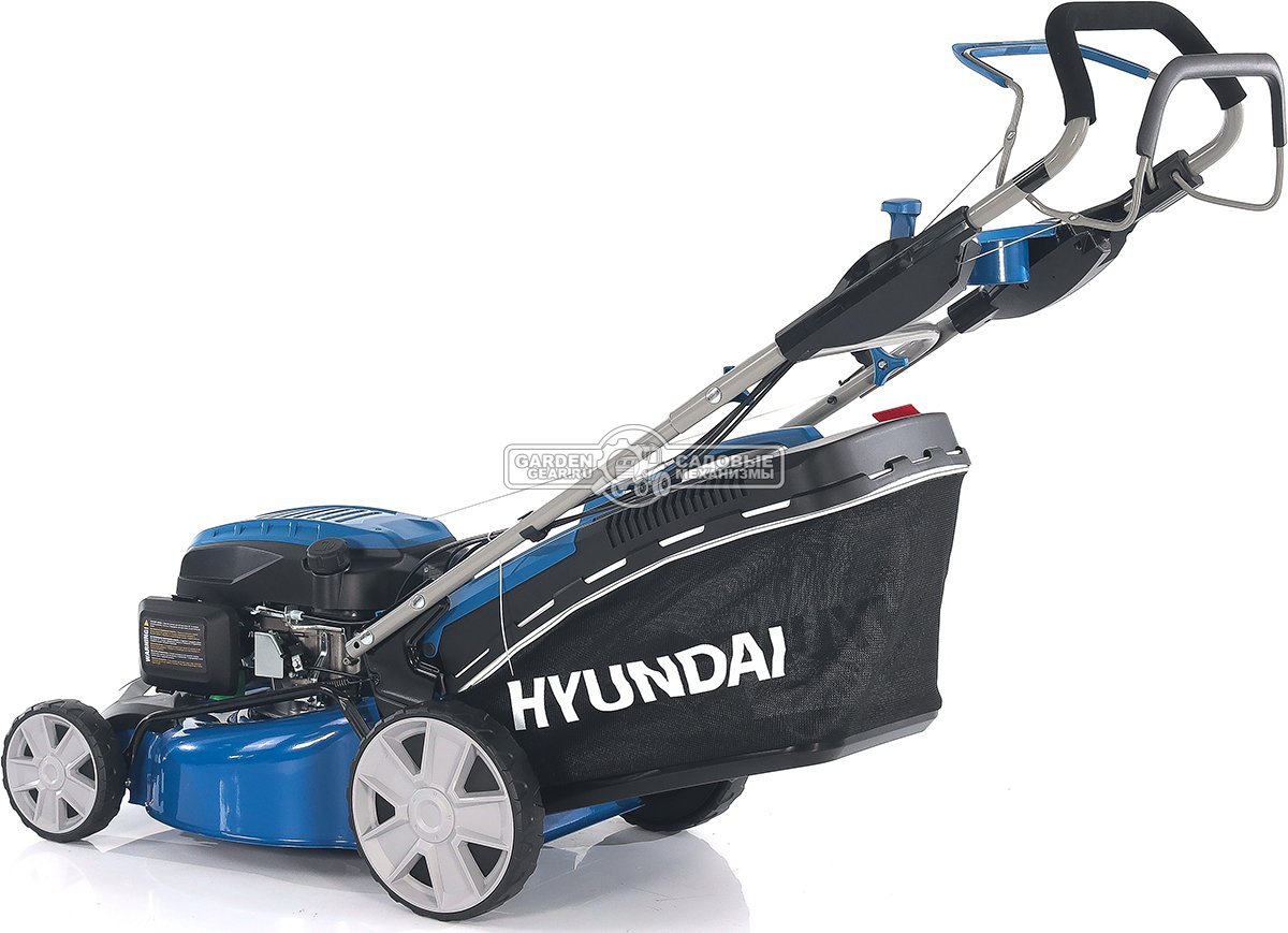Газонокосилка бензиновая Hyundai L 4610S (PRC, 46 см, Hyundai, 145 см3, 65 л, сталь, 3 в 1, 33.8 кг)