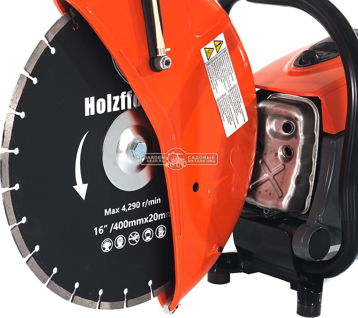 Бензорез Holzfforma GC890 16" (PRC, 98,5 см3, 5.0 кВт/6.8 л.с., диаметр круга 400 мм, глубина реза 145 мм, 15 кг)
