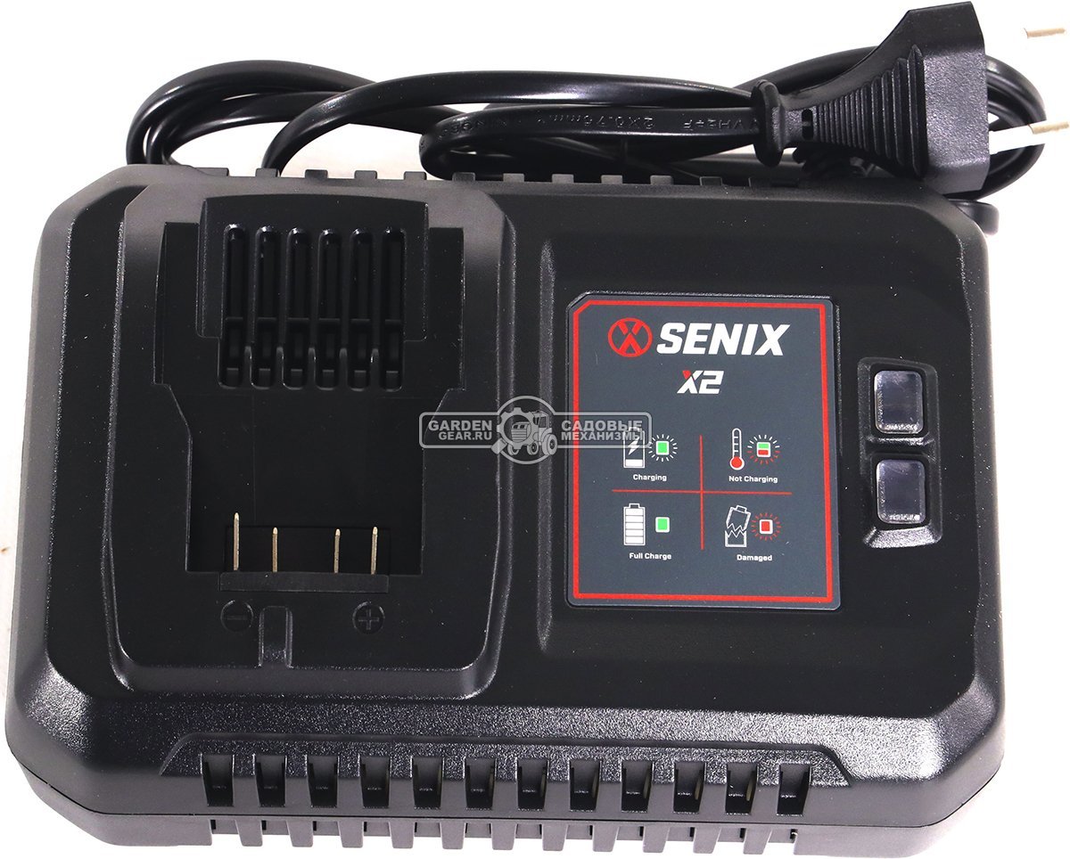 Зарядное устройство Senix CHQX2-M-EU быстрой зарядки для аккумуляторов 18В (6А)