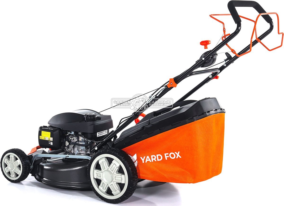 Газонокосилка бензиновая Yard Fox 53SH V (PRC, 53 см, Honda GCV200, 202 см3, вариатор, сталь, 3 в 1, 60 л, 36.8 кг)