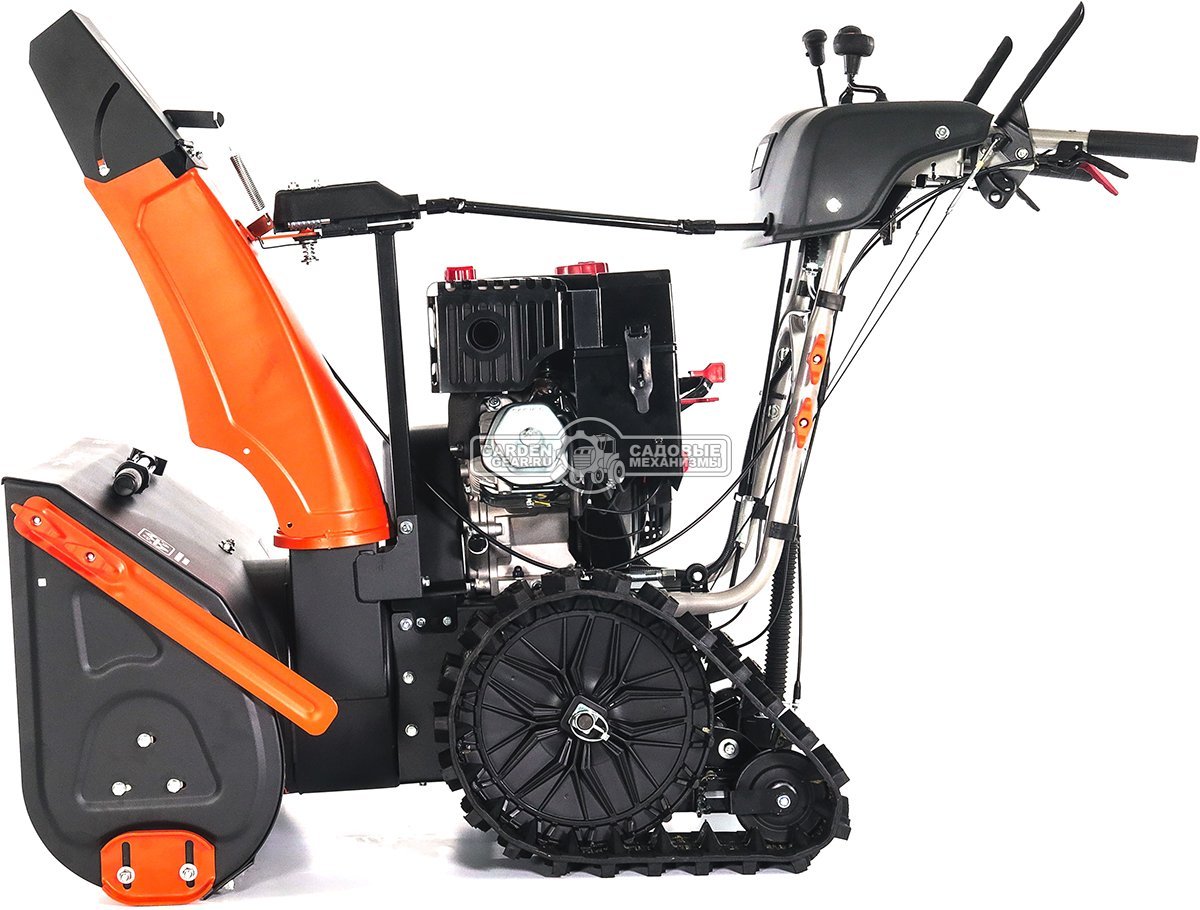 Снегоуборщик Daewoo DAST 430 гусеничный (PRC, 76 см, Daewoo WXE 350, 310 см3, запуск от аккумулятора, фара, гусеницы Arctic track, 125 кг.)