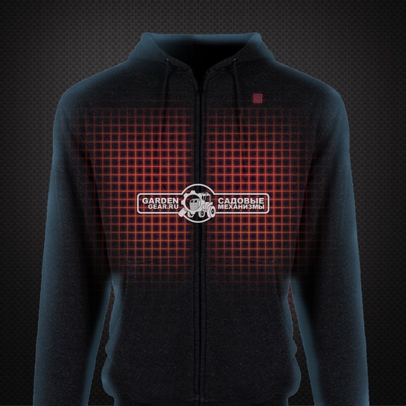 Толстовка с подогревом Worx WA4660, черная, снята с производства