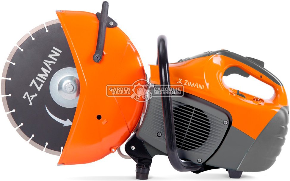 Бензорез ZimAni TS 420 14" (PRC, 66,7 см3, 3,2 кВт/4,4 л.с., диаметр круга 350 мм, глубина реза 110 мм, 9,6 кг.)