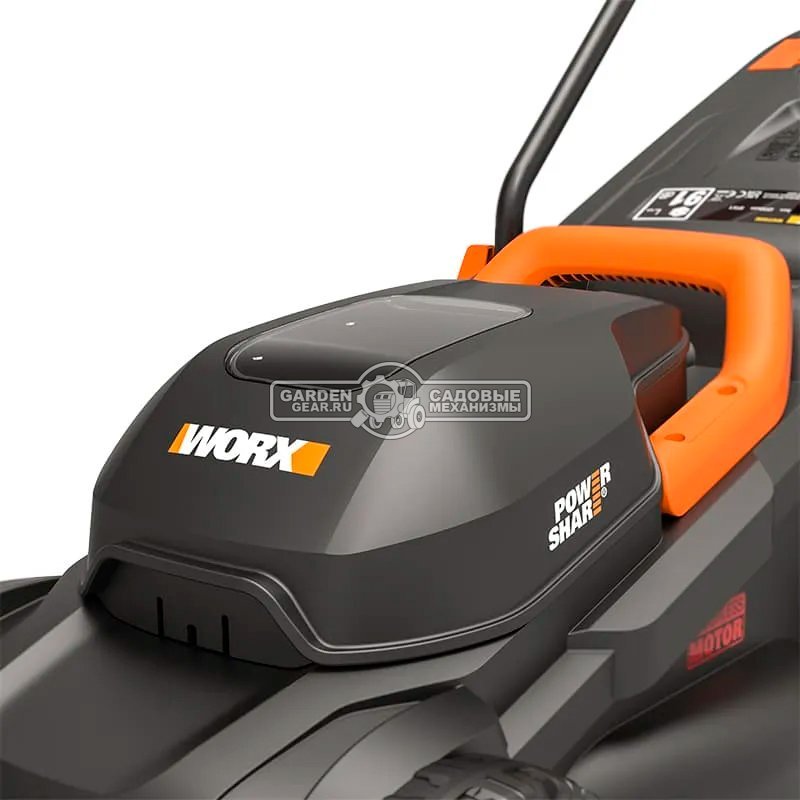 Газонокосилка аккумуляторная Worx WG730E с АКБ 4 А/ч и ЗУ (PRC, 20В, 30 см, пластик, 30 л, 9.7 кг)