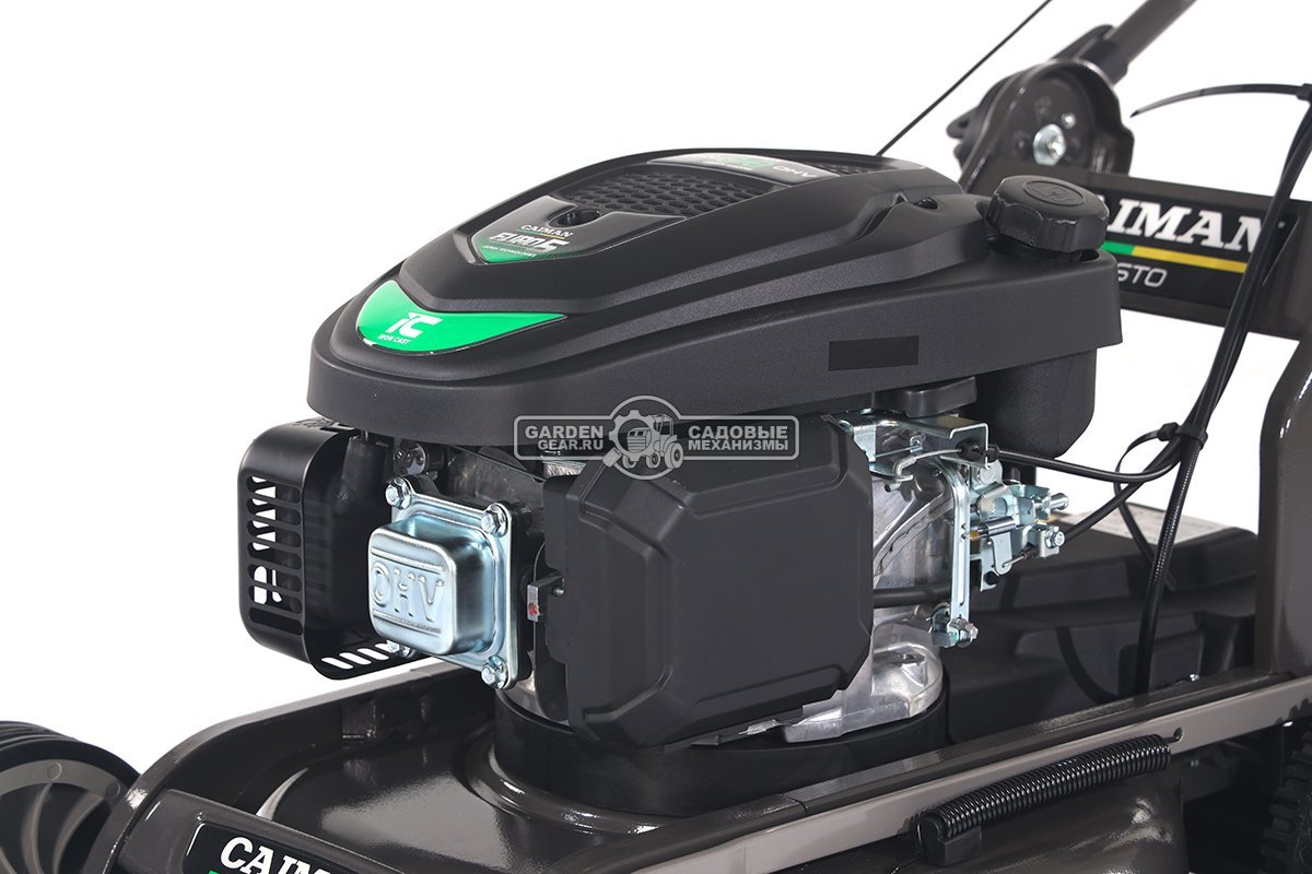 Газонокосилка бензиновая Caiman Fasto 50CT мульчирующая (RUS, 46 см, Caiman Green Engine, 166 см3, сталь, 40,4 кг.)