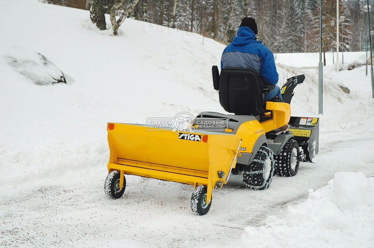Снегоуборочный райдер Stiga Park PRO 740 IOX 4WD с гидравлическим роторным снегоуборщиком 90 см.