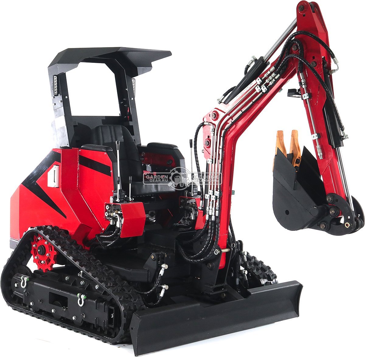 Гусеничный экскаватор RED Rhino RBZ-12 максимальная комплектация, Zongshen GB750EFI 30 л.с., глубина копания 2,1 м., ковш 250 мм., 1300 кг.