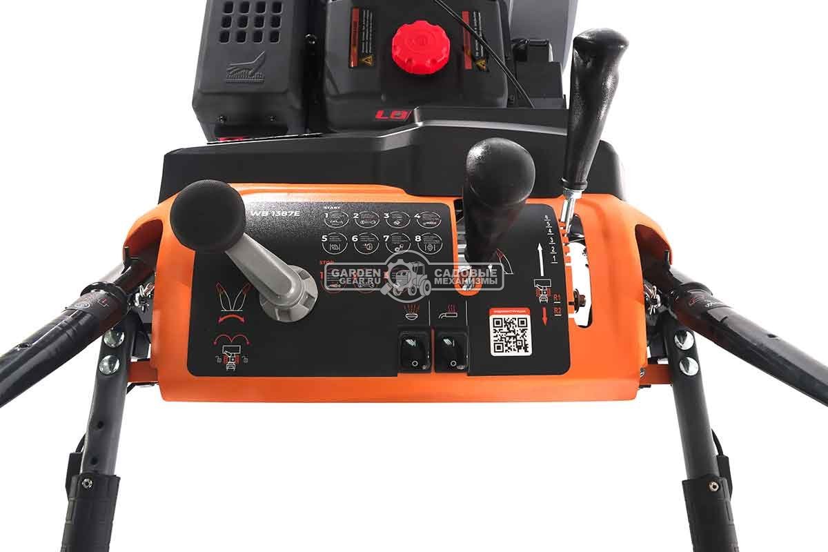 Снегоуборщик Villartec WB1387E (PRC, 86 см, Loncin, 375 см3, эл/стартер 220В, фара, подогрев рукояток, дифференциал, скорости 6/2, 127 кг)
