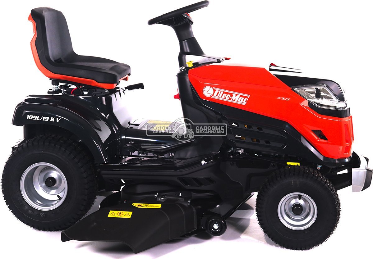 Садовый трактор Oleo-Mac OM 109L/19 KV (PRC, Emak K 1900 V-Twin, 586 см3, 108 см., боковой выброс, гидростатика, 175 кг.)