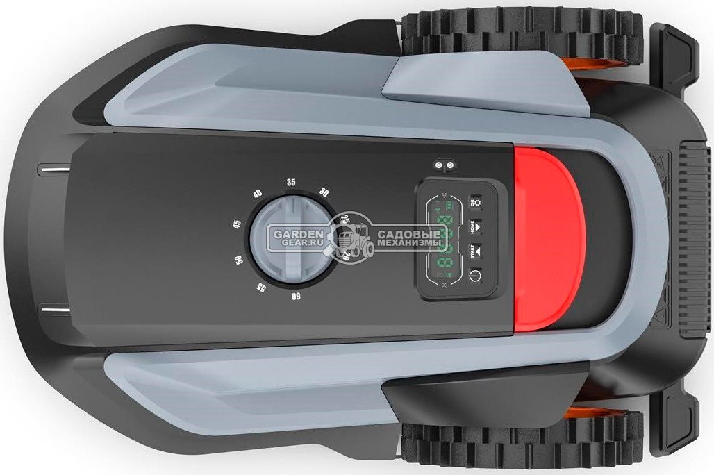 Газонокосилка робот Villartec MI 800V (площадь газона до 800 м2, беспроводной, 18 см, WI-FI, BT, 3D камера с ИИ, 20В / 4.0 Ач)