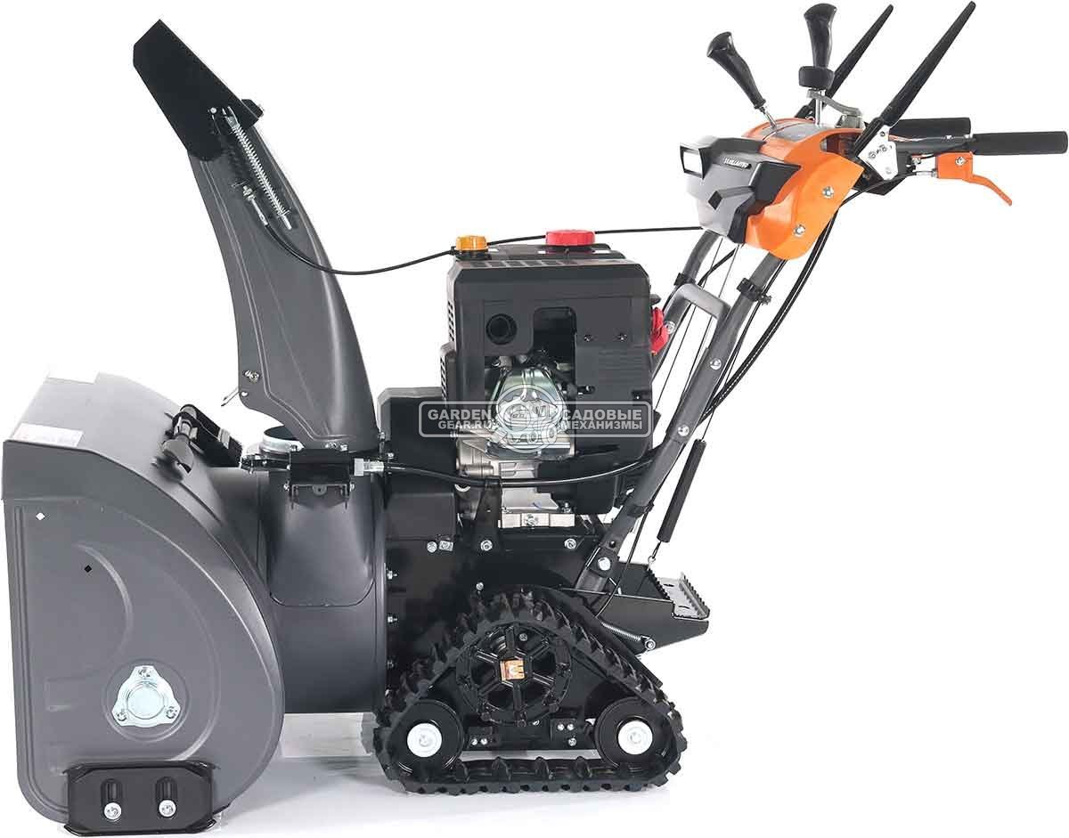 Снегоуборщик Villartec WB1387ET гусеничный (PRC, 86 см, Loncin 375 см3, эл/стартер 220В, фара, подогр. рукояток, 3-х угольные гусеницы, 141 кг)
