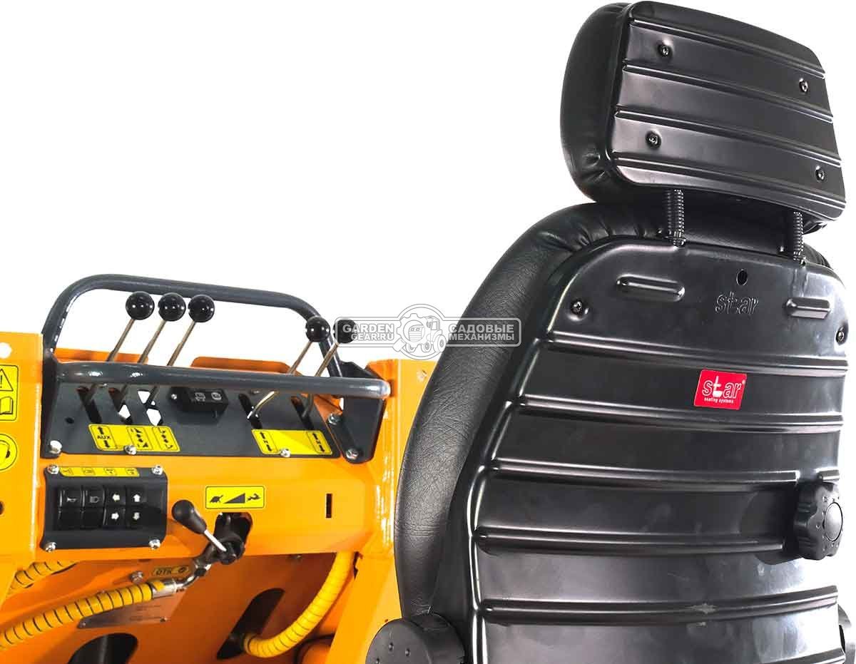 Универсальная машина мини-погрузчик Baumech ML-02 Pro + гидравлическая щётка 115 см., с двигателем Zongshen GB750 EFI V-Twin инжектор