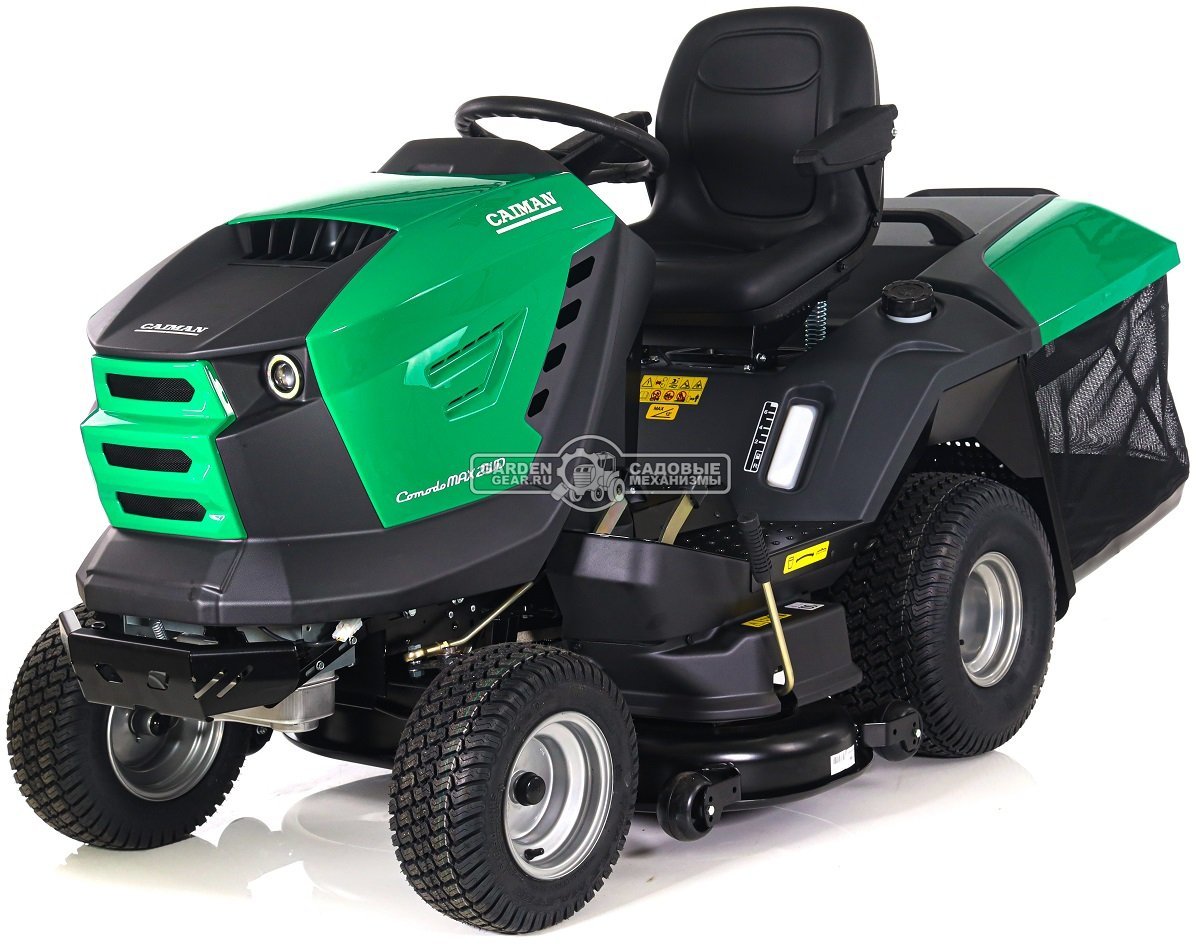 Садовый трактор Caiman Comodo Max 2WD 107D2K2 (CZE, Kawasaki, 603 куб.см, гидростатика, дифференциал, травосборник 380 л, 102 см., 280 кг.)