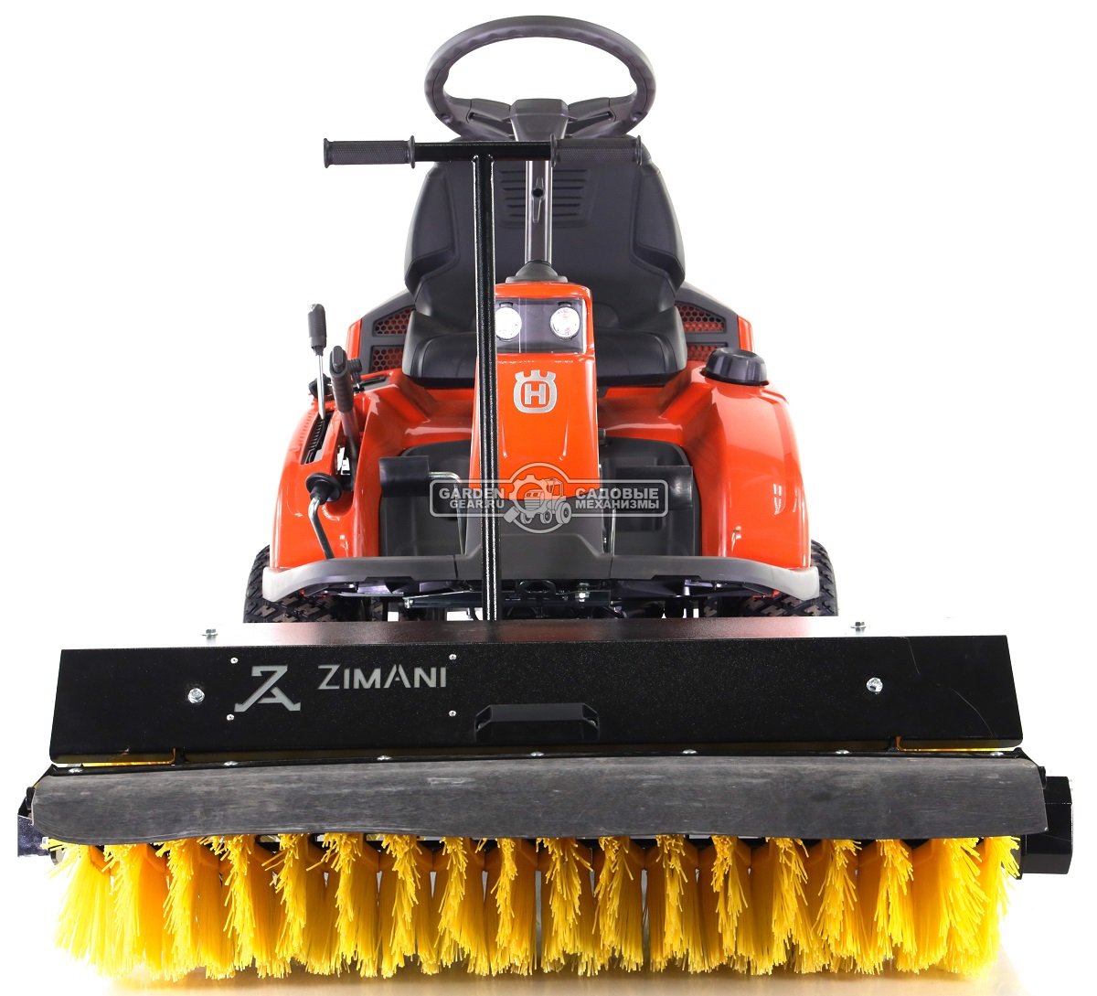 Щетка ZimAni RB-100 для райдеров Husqvarna / Stiga в комплекте с защитой от брызг (для установки требуется монтажная рама)