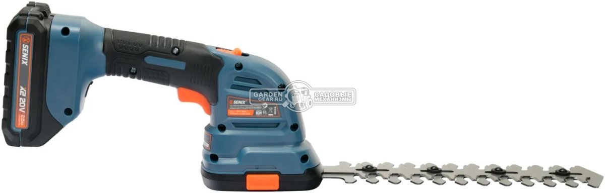 Аккумуляторный секатор Senix GSX2-M-EU без АКБ и ЗУ (PRC, BL 20В, ветки до 38 мм, 1.05 кг)