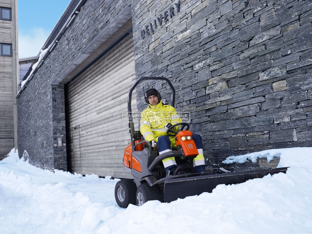 Снегоуборочный отвал Husqvarna для райдера P 525D требуется гидравлический комплект и противовес