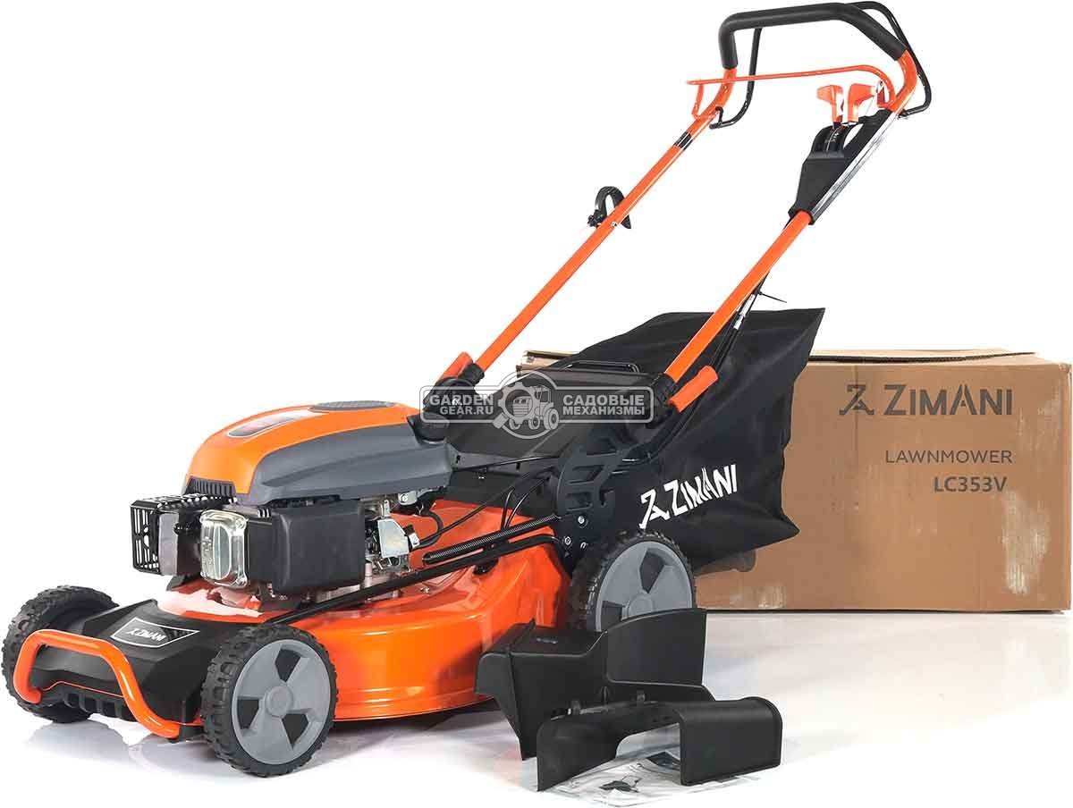 Газонокосилка бензиновая ZimAni LC353V (PRC, 53 см, ZimAni, 196 см3, 3 в 1, 80 л, Quattro Blade, вариатор, 46,5 кг)