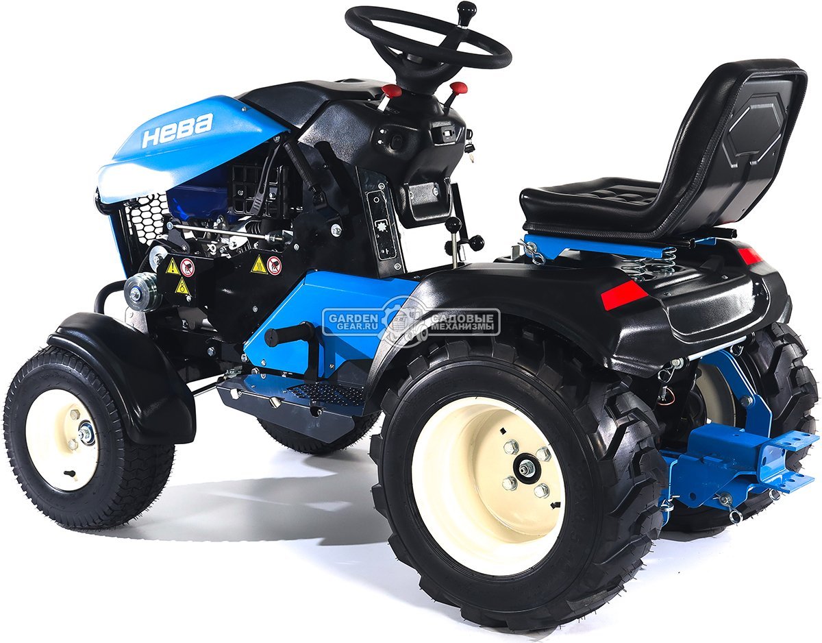 Садовый трактор Нева MT1-ZS (RUS, дека 110 см. - опция, Zongshen GB420SE, 420 см3, механич.трансмиссия, фара, боковой выброс, 395 кг)