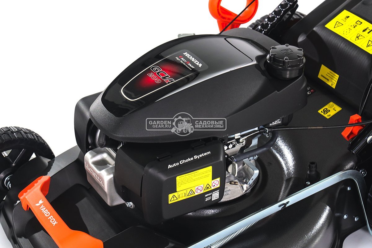 Газонокосилка бензиновая Yard Fox 53SH V (PRC, 53 см, Honda GCV200, 202 см3, вариатор, сталь, 3 в 1, 60 л, 36.8 кг)