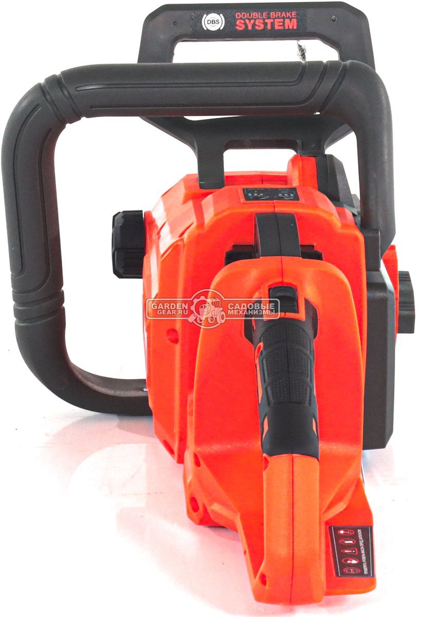 Пила аккумуляторная цепная Daewoo DACS 1642Li 16" SET с 2xАКБ 5 А/ч и ЗУ (PRC, BL 2х21В, натяжение цепи без инструмента, 3/8"-1.1-57E, 4.65 кг)