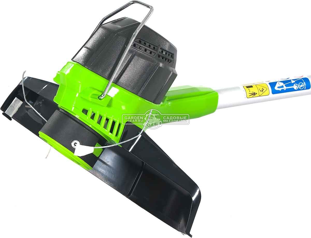 Триммер аккумуляторный GreenWorks G40LT с АКБ 4 А/ч и ЗУ (PRC, 40В, леска 1.65 мм, 3 кг)