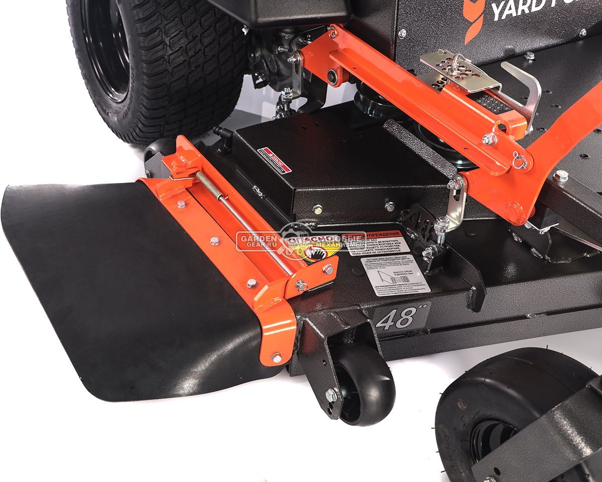 Садовый райдер Yard Fox TZ 122 SH с нулевым радиусом разворота (PRC, Loncin 27 л.с., 803 куб.см., гидростатика, ширина кошения 122 см, 310 кг)