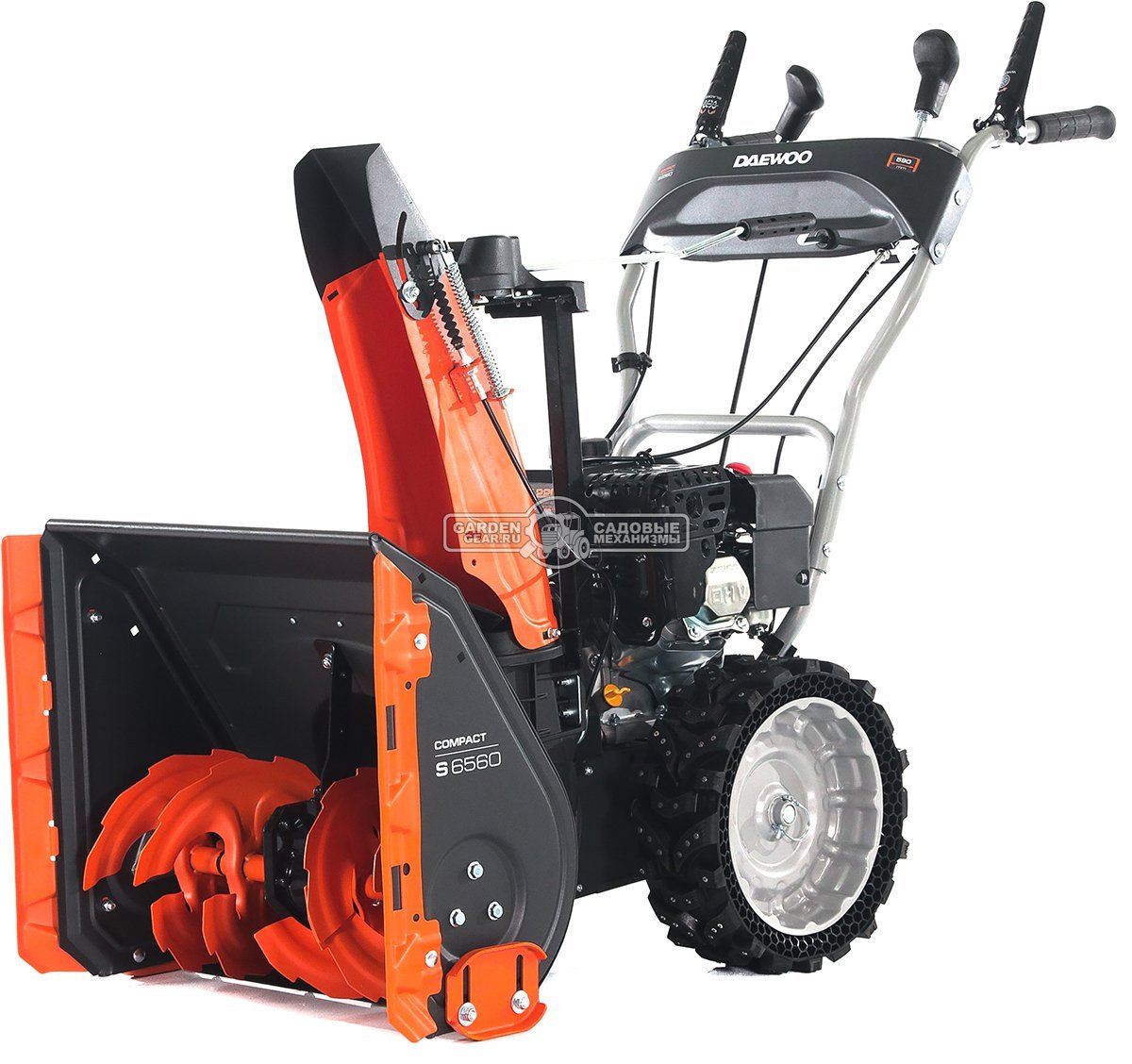 Снегоуборщик Daewoo S 6560 (PRC, 59 см., Daewoo, 220 см3, скорости 4/1, колеса EX-ICE, 59 кг.)