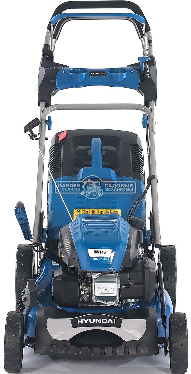 Газонокосилка бензиновая Hyundai L 4610S (PRC, 46 см, Hyundai, 145 см3, 65 л, сталь, 3 в 1, 33.8 кг)