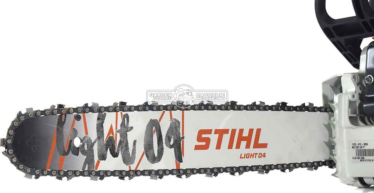 Бензопила Stihl MS 230 18" (PRC, 40.2 куб.см., 2.0 кВт/2.7 л.с., 3/8", 1.3 мм, 61E, 4.6 кг)