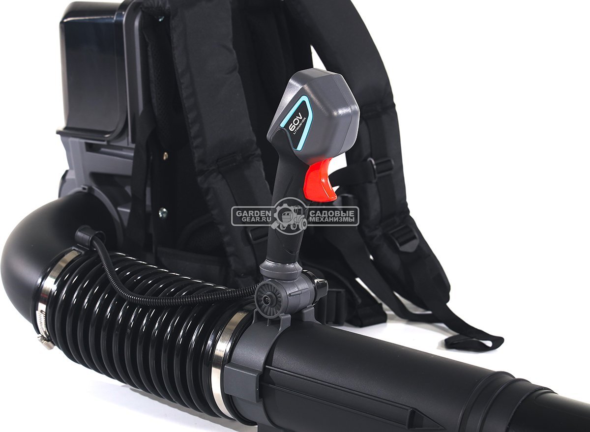 Воздуходувка аккумуляторная ранцевая Caiman ENO BVBPI 60V без АКБ и ЗУ Standart Connect (RUS, BL 60В, 324 км/ч, 170-1360 м3\час, Turbo режим, 6,2 кг.)