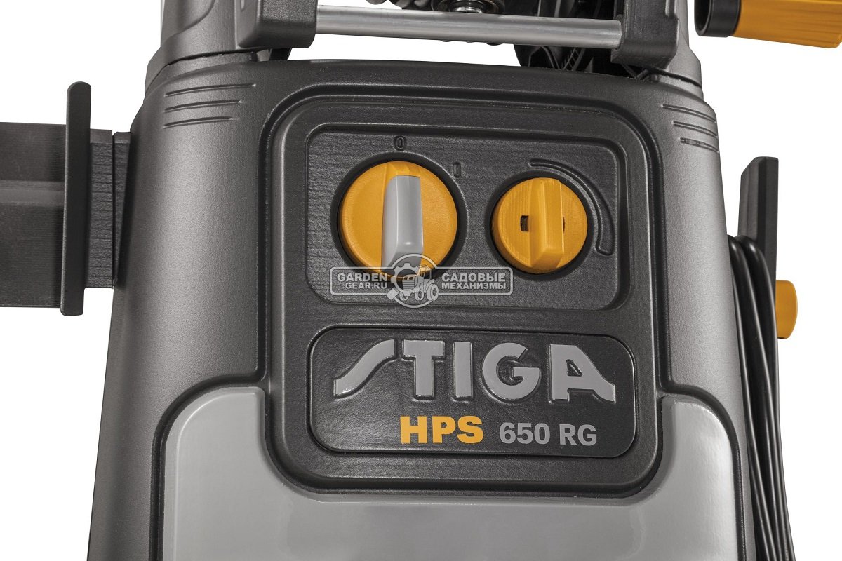 Мойка высокого давления Stiga HPS 650 RG (PRC, 2800 Вт., 150 бар., 550 л/час., латунь, шланг армированный сталью 12 м., 27 кг.)