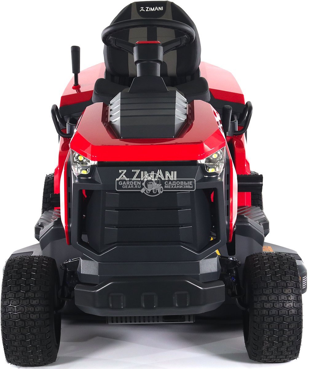 Садовый трактор ZimAni TC107HVD (PRC, Loncin 586 куб.см., гидростатика, дифференциал, травосб. 320 л, шир. кошения 107 см, LED панель, 195 кг)