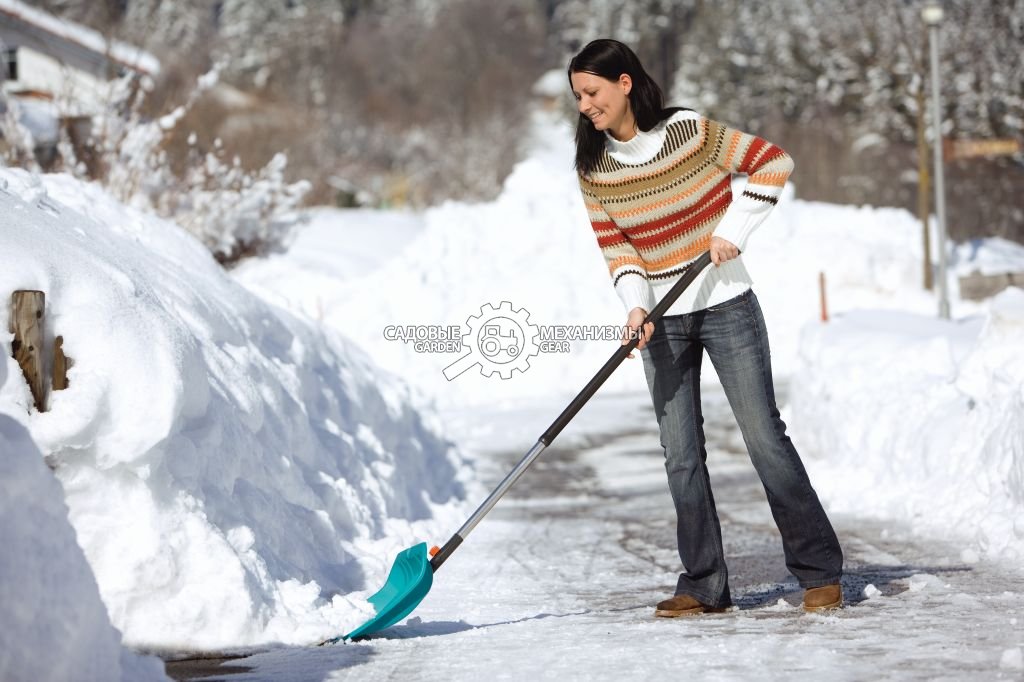 Лопата Gardena ES 50 для уборки снега 50 см., кромка из нержавеющей стали (без рукоятки, комбисистема)