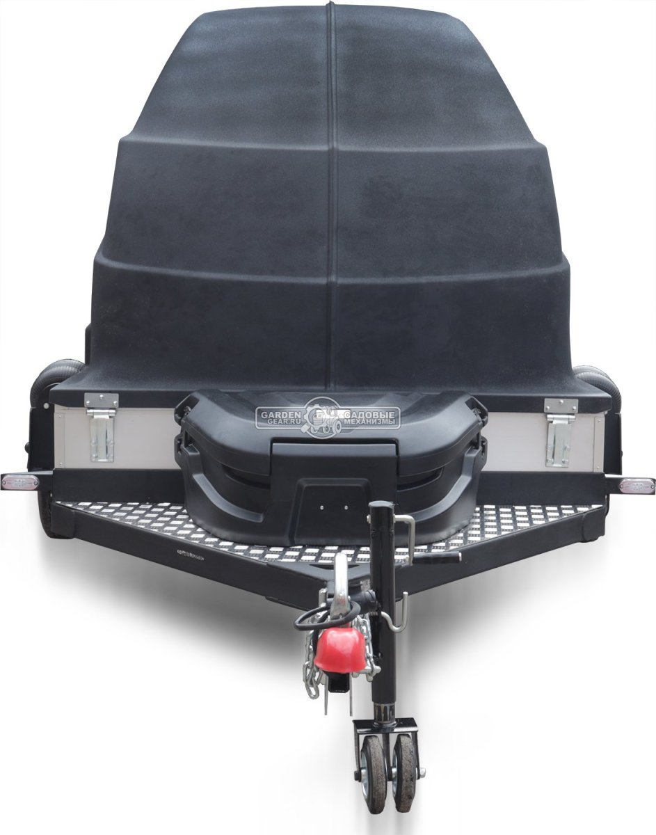 Прицеп с опускающейся платформой на пневмоподвеске Baltic Mechanic Polygon-City PC 750 для перевозки мини-спецтехники, пневмолифт, крышка, 3500x1500