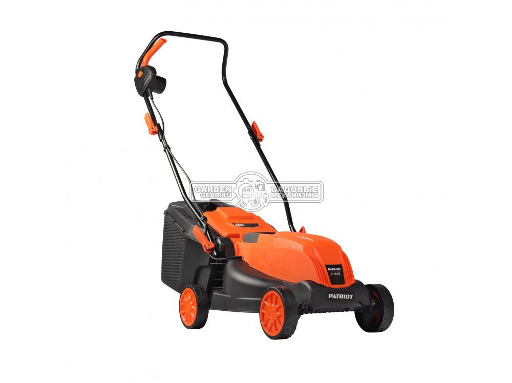 Газонокосилка электрическая Patriot PT 1433E (PRC, 1400 Вт, 32 см, пластик, 30 л, 10 кг)