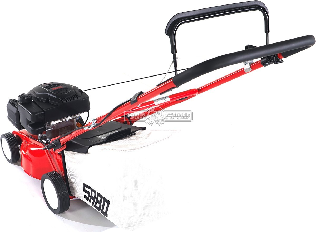 Газонокосилка бензиновая SABO 40-CLASSIC несамоходная (GER, 40 см., Sabo, 139 куб.см., сталь, травосборник 40 л., 24 кг.)