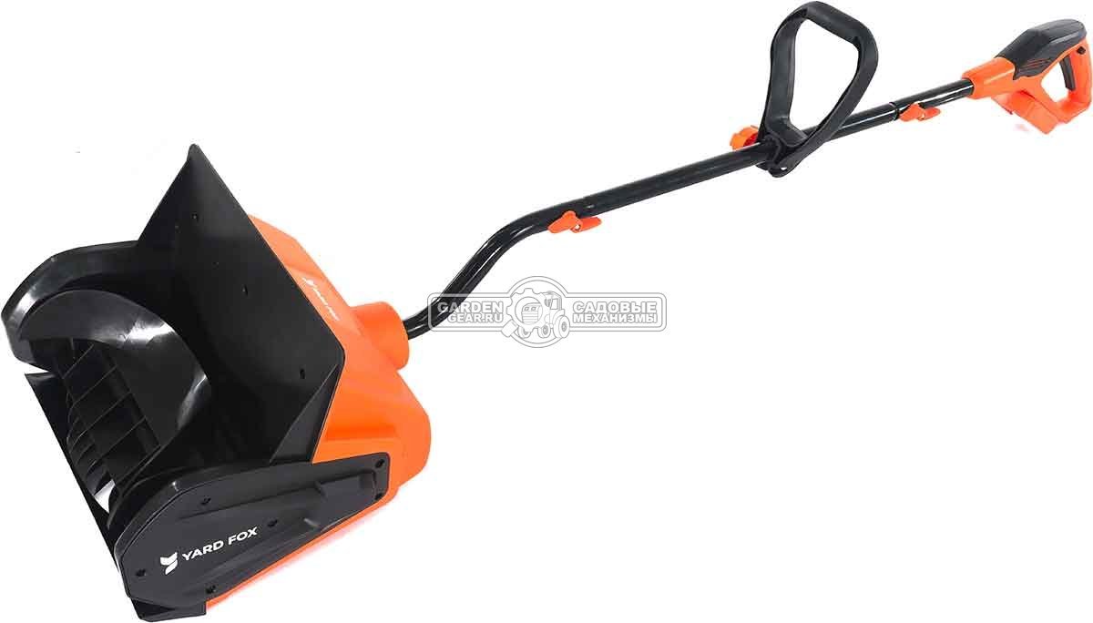 Снегоуборщик аккумуляторный / лопата Yard Fox 33E с АКБ 4 А/ч и ЗУ (PRC, BL 20В, ширина 33 см, 6 кг)