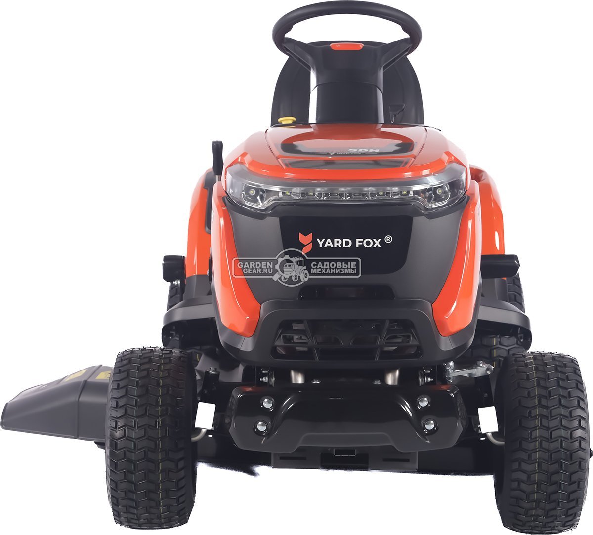 Садовый трактор Yard Fox Optima T 108 SDH (PRC, Loncin V-Twin 586 куб.см., гидростатика, боковой выброс, ширина кошения 108 см, 200 кг)