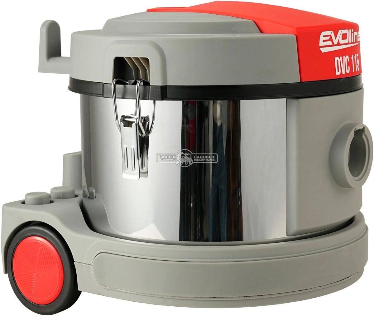 Пылесос промышленный Evoline DVC 115 для сухой уборки (PRC, 1.0 кВт, 2760 л/мин, 180 мбар, контейнер 15 л, шланг 2.5 м, 8.8 кг)