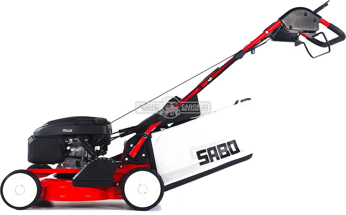 Газонокосилка бензиновая SABO 43-VARIO (GER, 43 см., Sabo, 166 куб.см., алюминий, Turbostar, вариатор, травосборник 65 л., 36,5 кг.)