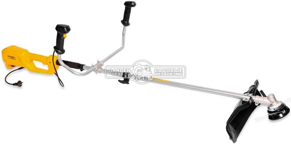 Электрокоса Champion ET1500 (PRC, 1500 Вт, леска 2.4 мм + нож 3T, разбор. штанга, T-рукоятка, ремень, 5.4 кг)