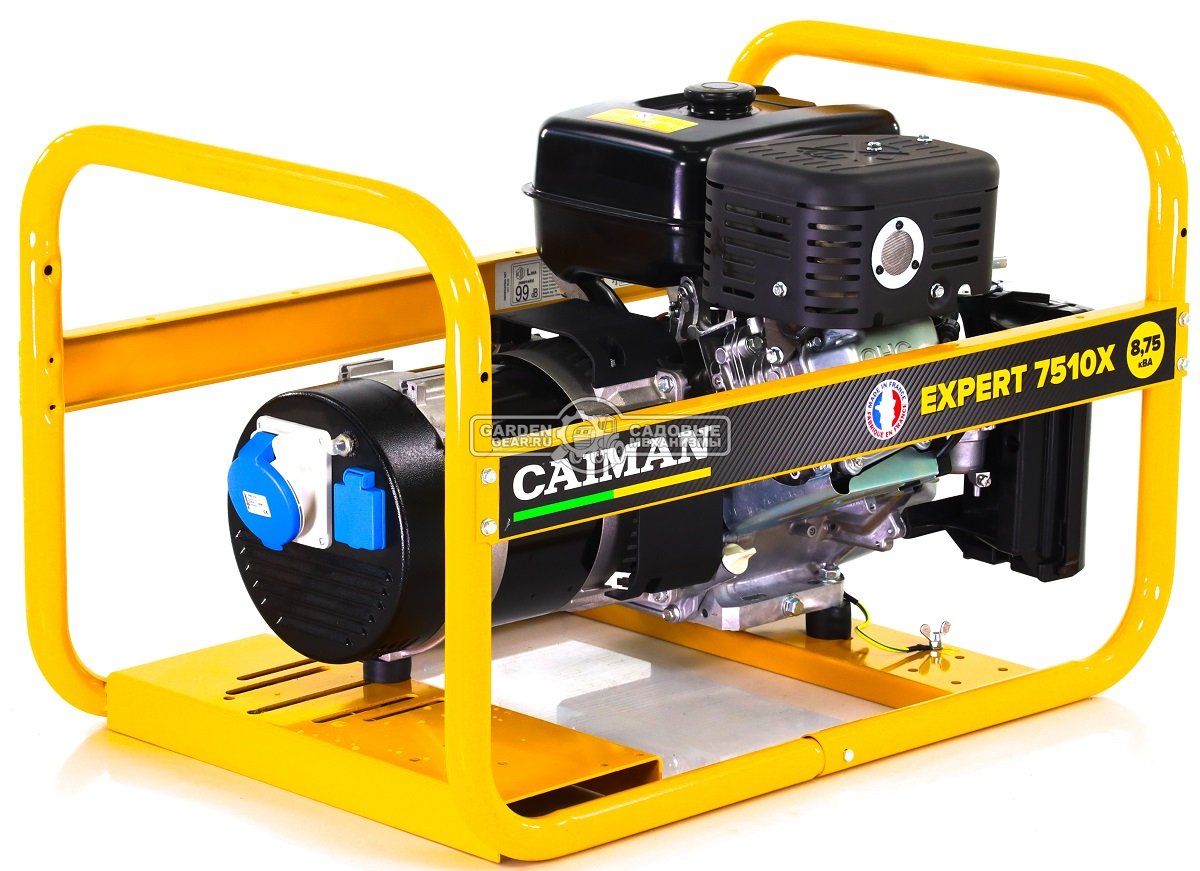 Бензиновый генератор Caiman Expert 7510X (FRA, Caiman EX40, 404 см3, 5.0/7.0 кВт, 7 л, 73 кг)