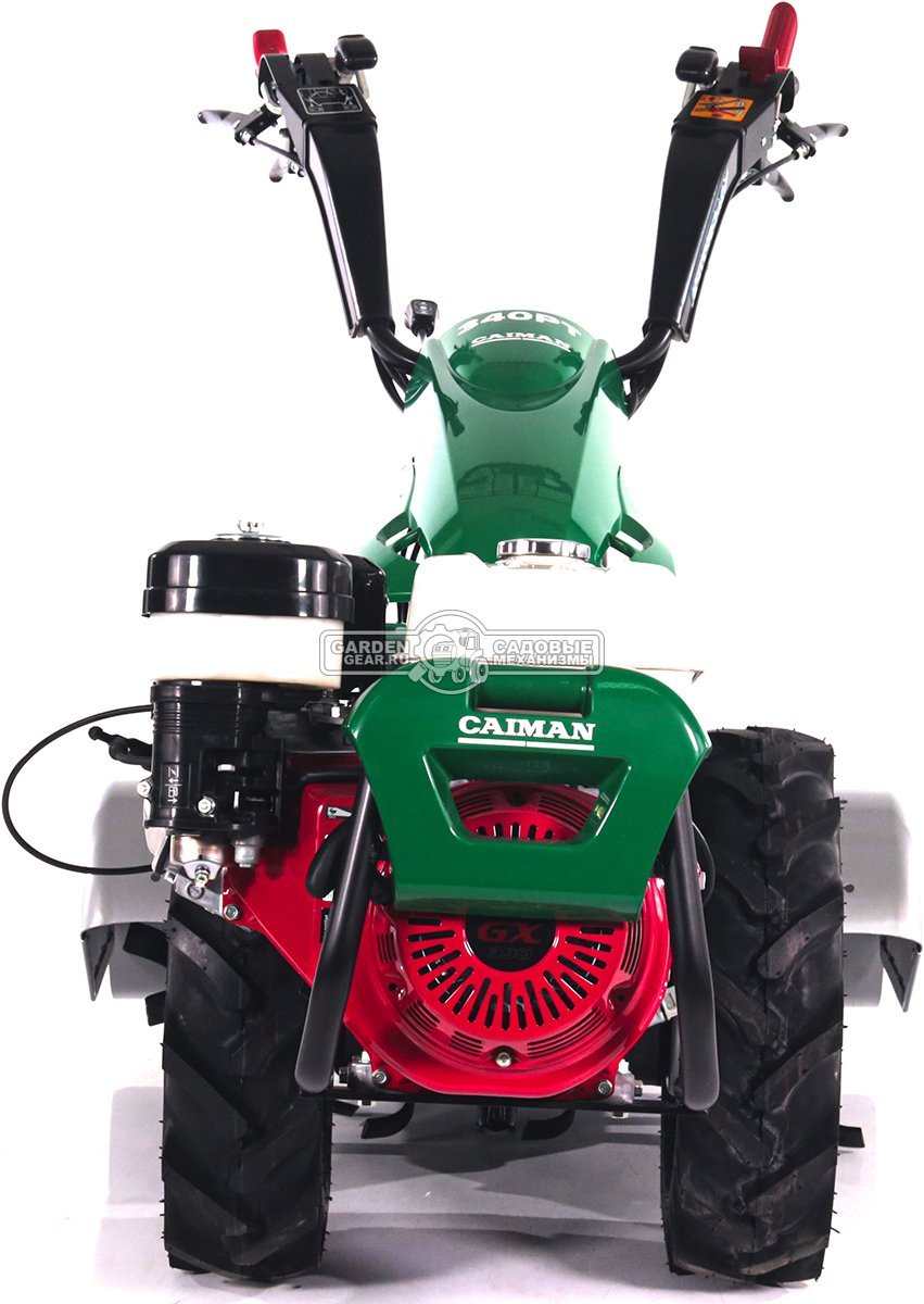 Мотоблок Caiman Atletico 340PT (ITA, Honda GX390, 389 куб.см., дифференциал, колеса 5.00х10, тормоза, 3 вперед + 3 назад, 116 кг.)