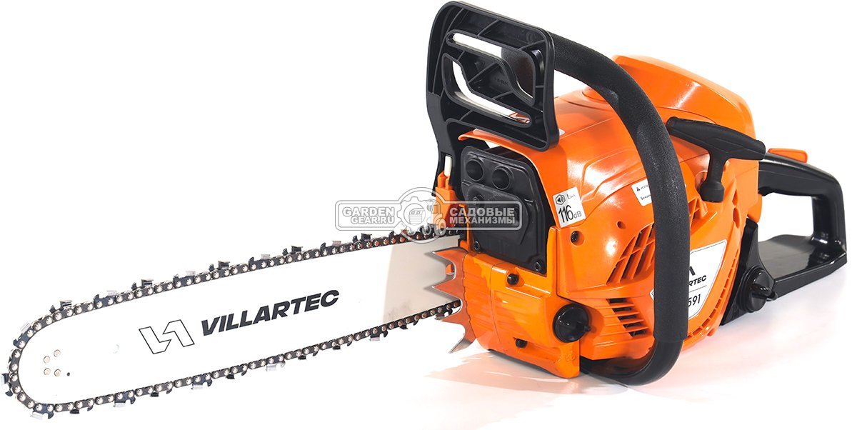 Бензопила Villartec SB591 16" (PRC, 58.1 куб.см., 3.0 кВт/ 4.0 л.с., 0.325"-1.5-66E, 5.1 кг)