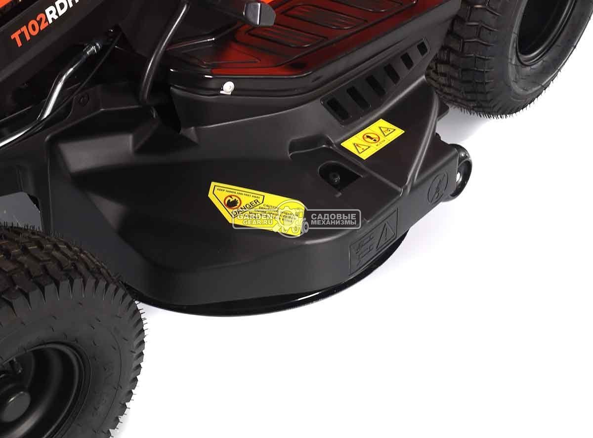 Садовый трактор Yard Fox T 102RDH (PRC, Loncin LC2P73F, 586 куб.см., гидростатика, травосборник 245 л, ширина кошения 102 см, 196 кг)