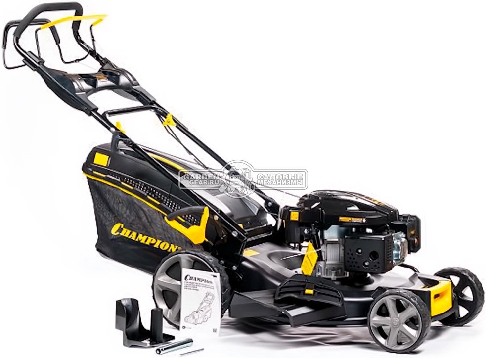 Газонокосилка бензиновая Champion LM5644 Pro (PRC, 56 см, Champion 196 см3, сталь, 65 л, 4 в 1, 41 кг)