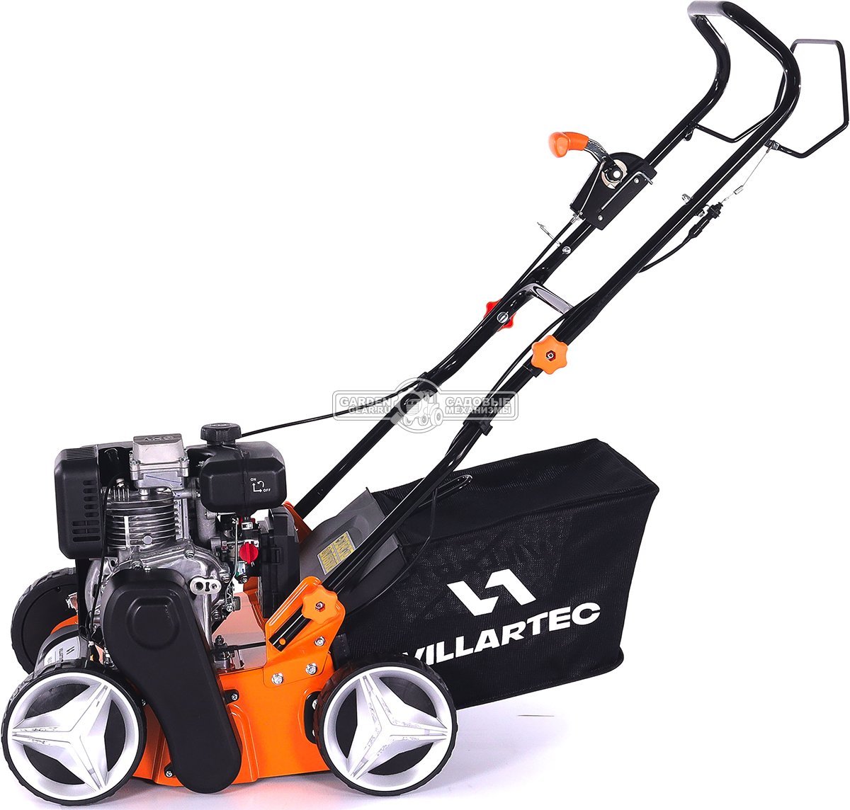 Вертикуттер - аэратор бензиновый Villartec AB 4140 (PRC, 40 см, Loncin 166 см3, ножи + пружины, 45 л, 32 кг)