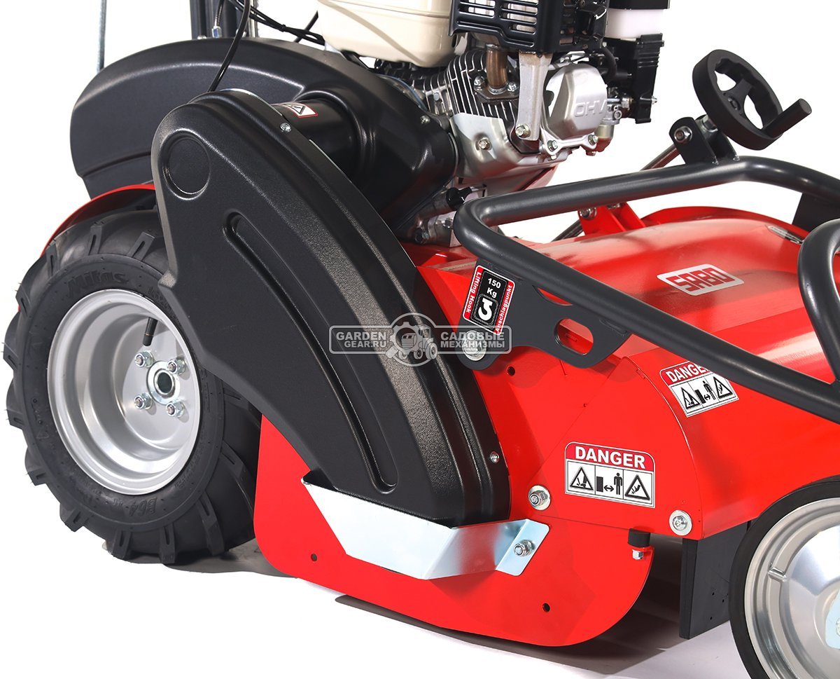 Косилка для высокой травы и кустов SABO 60-PRO F VARIO цеповая (GER, 60 см, Honda GX200, 196 куб.см., 32 Y-ножа, Vario Automat, 120 кг.)