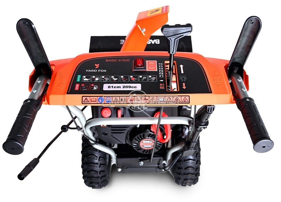Снегоуборщик Yard Fox 6152E Basic (PRC, 61 см, Rato, 209 см3, эл/стартер 220В, подогрев рукояток, скорости 6/2, 58 кг)